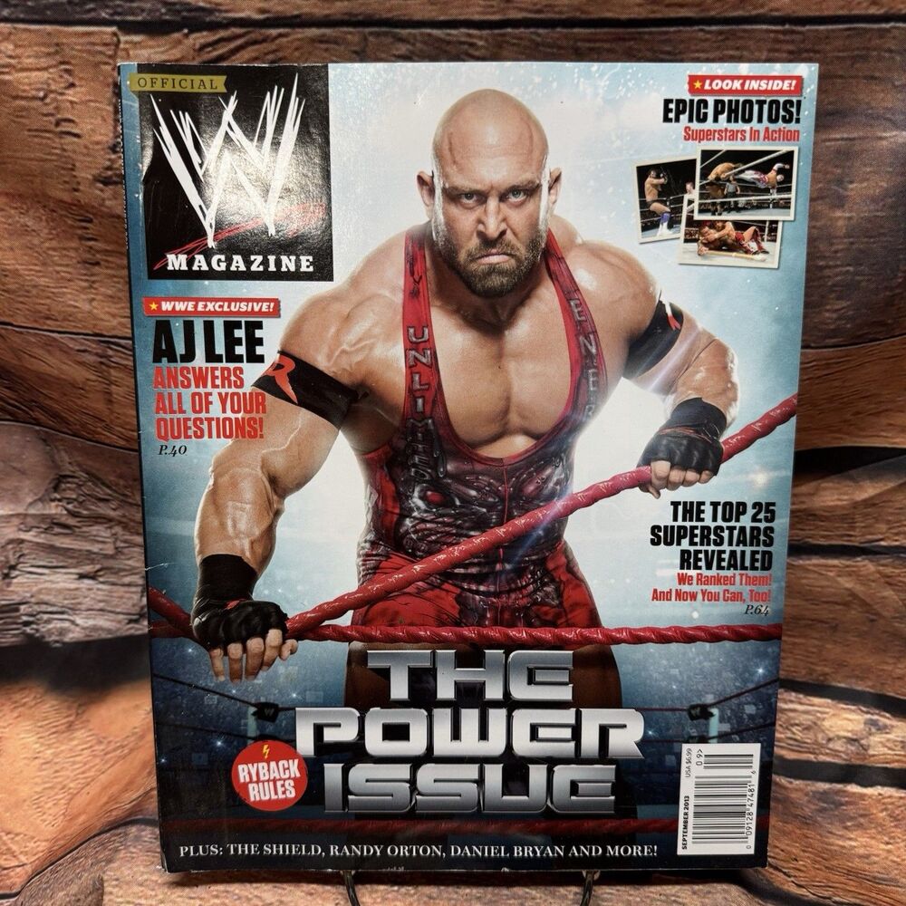 WWE Magazine September 2013 Ryback Cover AJ Lee Shield Daniel Bryan Pro Power